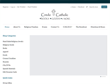 Tablet Screenshot of credocatholic.com